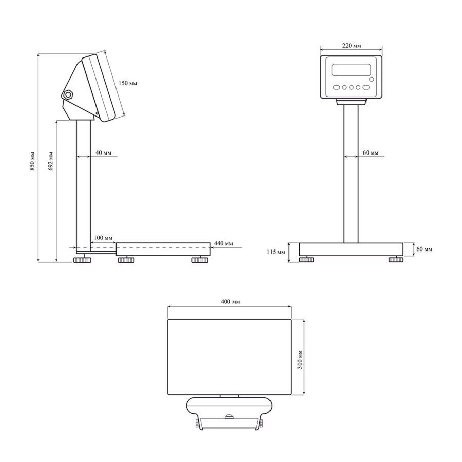 Платформенные весы LG60000L